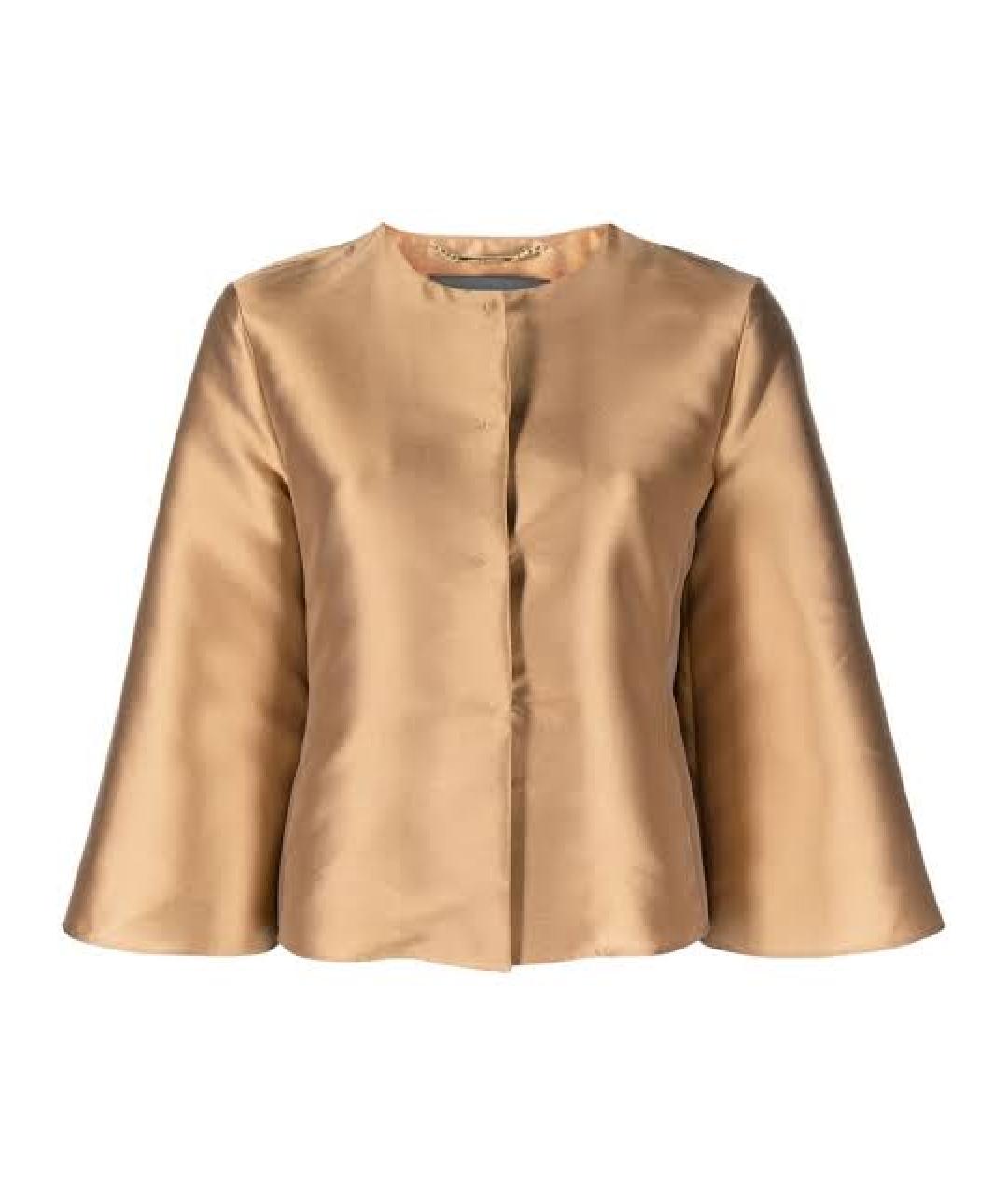 ALBERTA FERRETTI Бежевая полиэстеровая куртка, фото 1