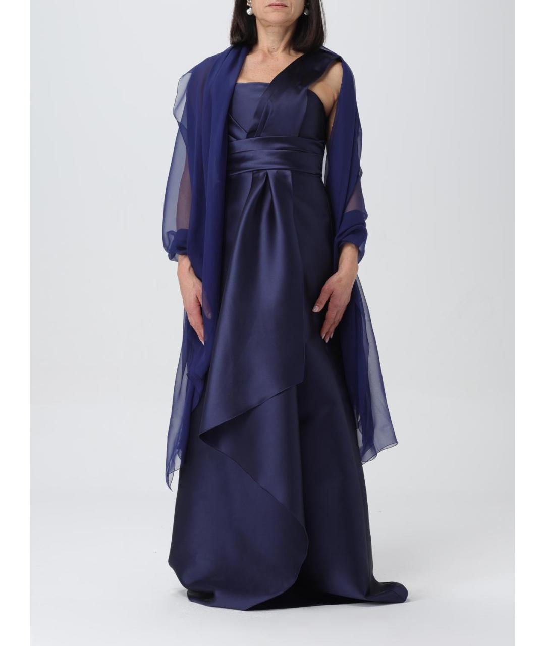 ALBERTA FERRETTI Синий шарф, фото 2