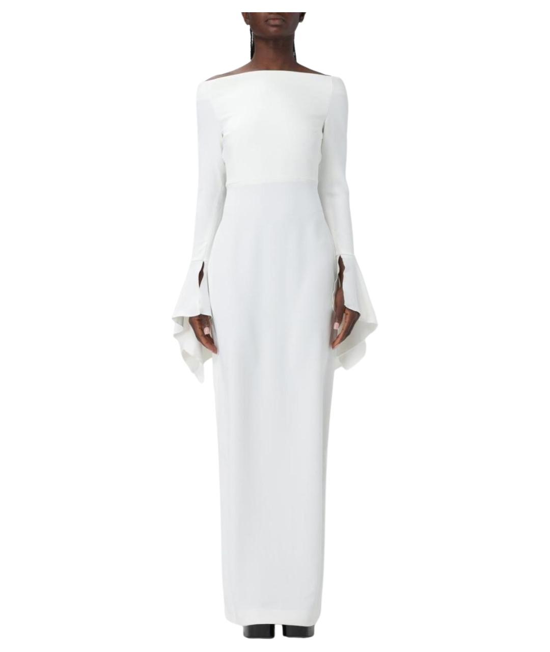 SOLACE LONDON Белое полиэстеровое вечернее платье, фото 1