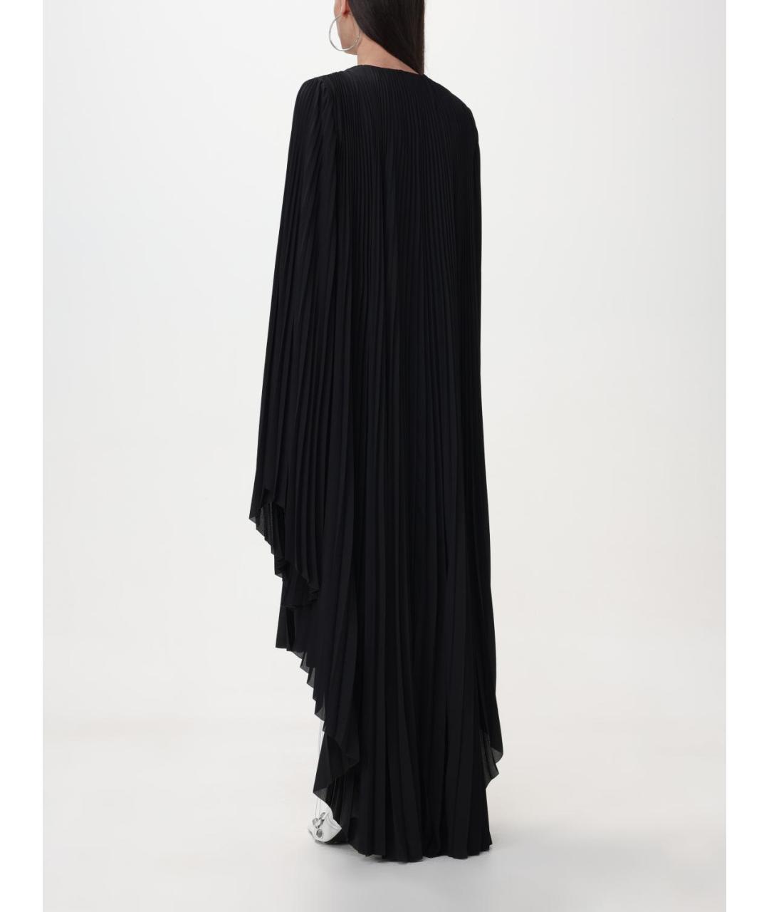 BALENCIAGA Черное полиэстеровое вечернее платье, фото 3