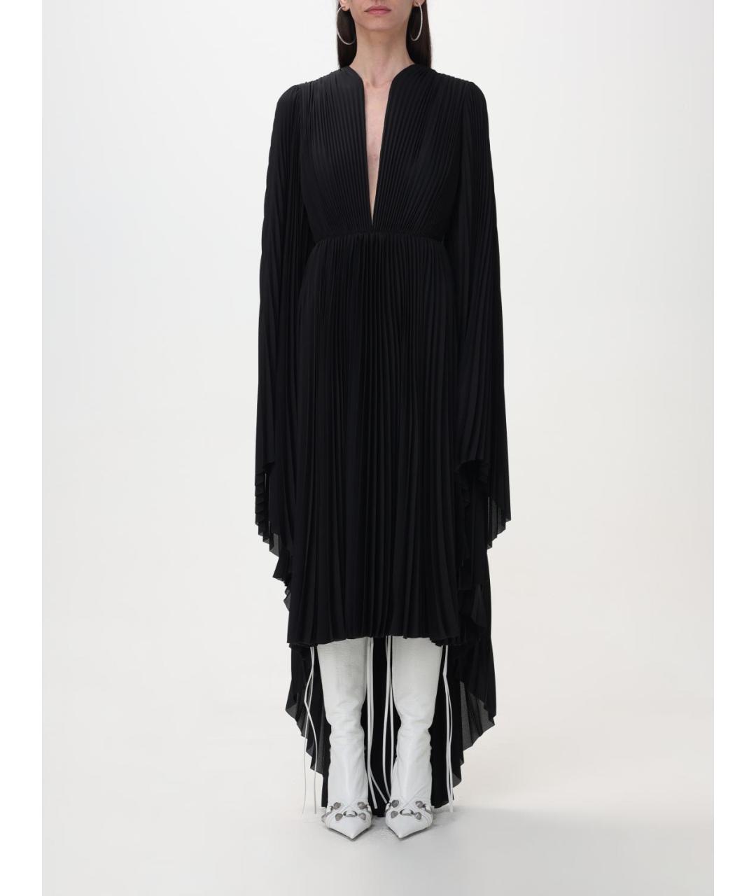 BALENCIAGA Черное полиэстеровое вечернее платье, фото 2