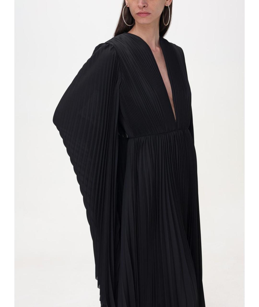 BALENCIAGA Черное полиэстеровое вечернее платье, фото 5