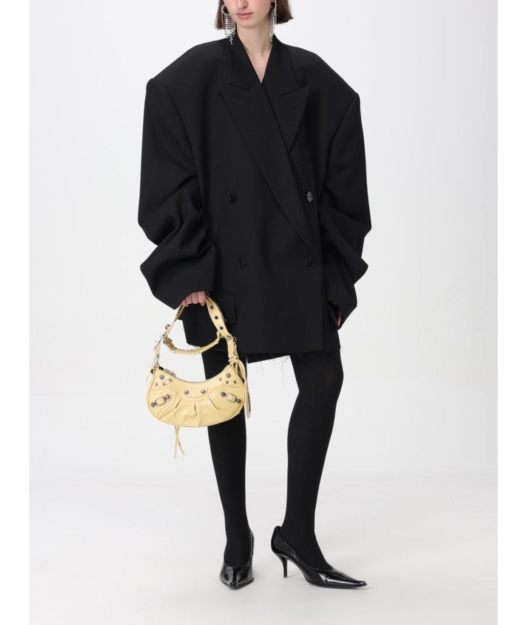 BALENCIAGA Бежевая кожаная сумка через плечо, фото 2