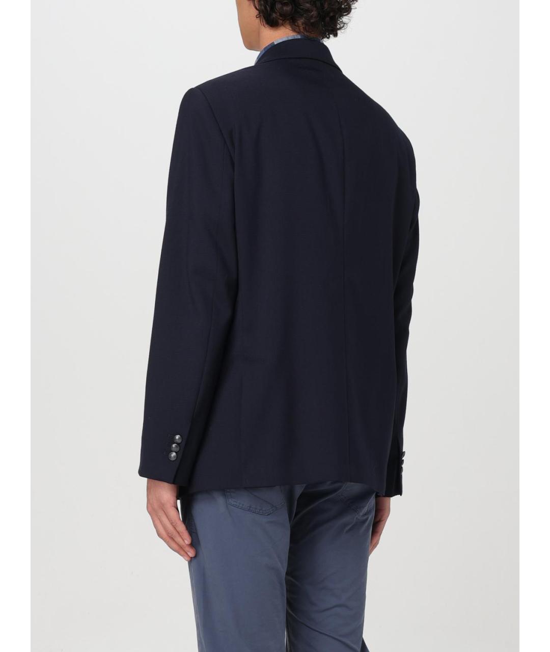 FAY Синий шерстяной пиджак, фото 2