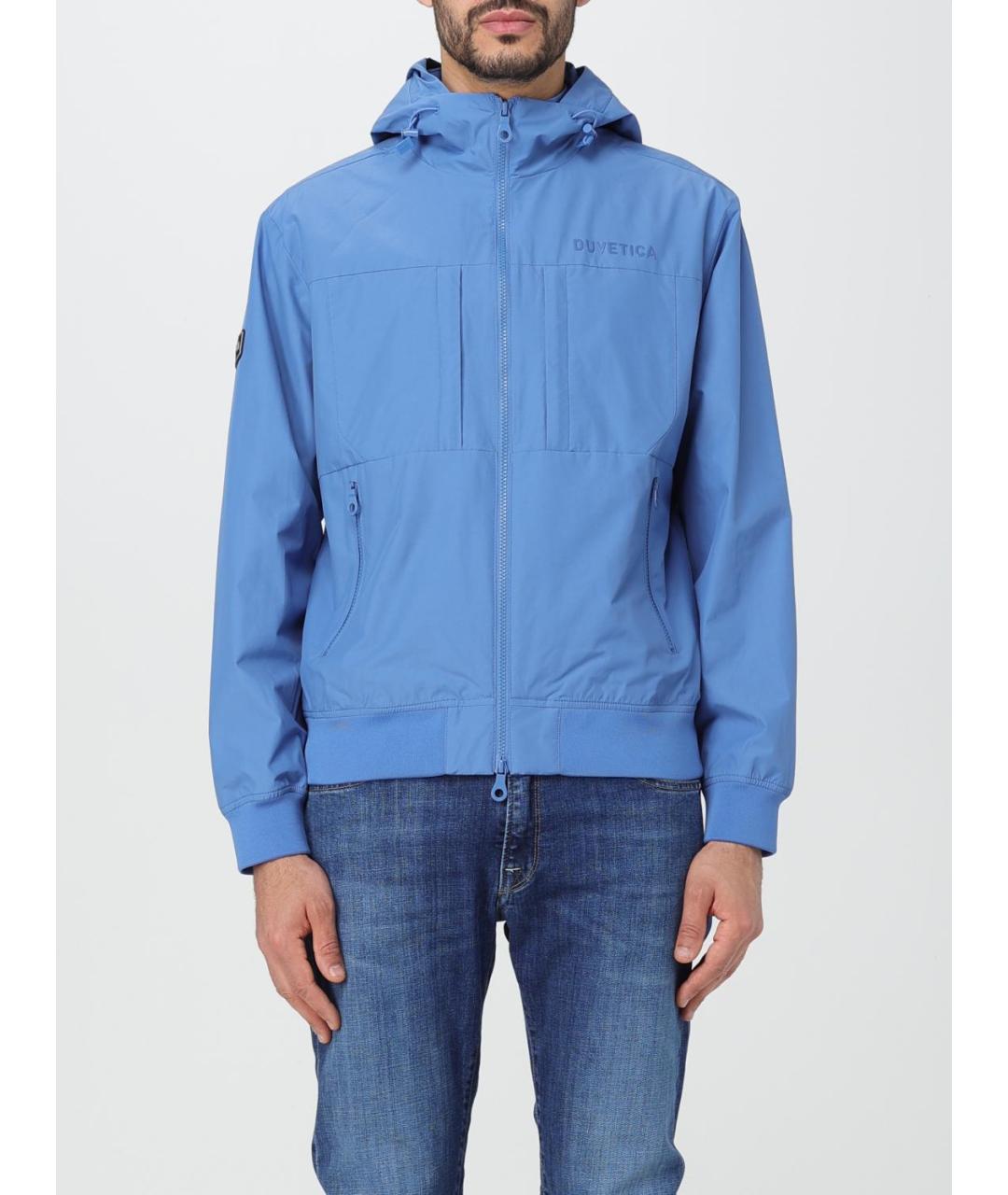DUVETICA Голубая полиамидовая куртка, фото 5