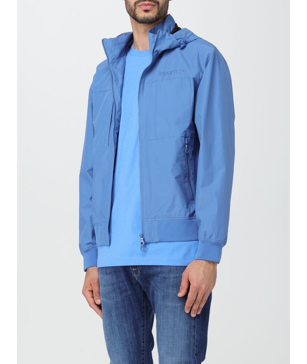 DUVETICA Голубая полиамидовая куртка, фото 3