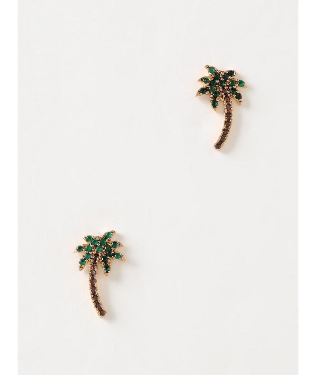 PALM ANGELS Золотые металлические серьги, фото 3