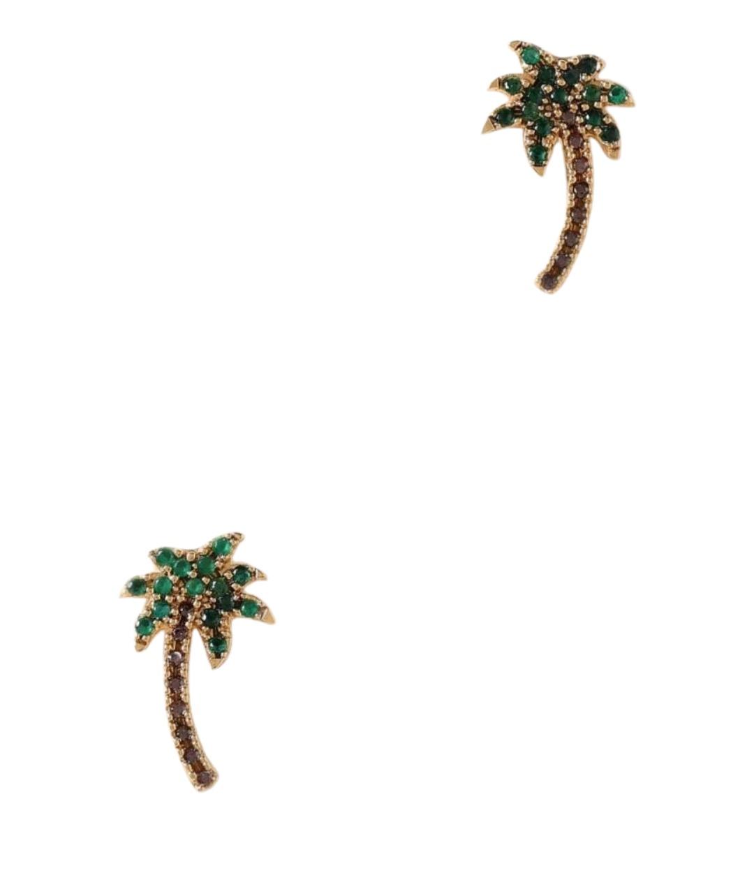 PALM ANGELS Золотые металлические серьги, фото 1