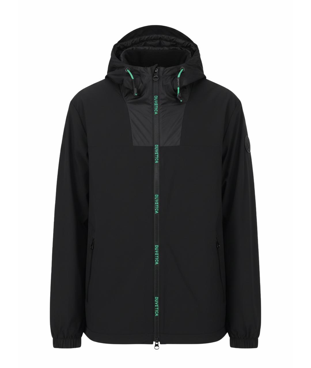 DUVETICA Черная полиэстеровая куртка, фото 1