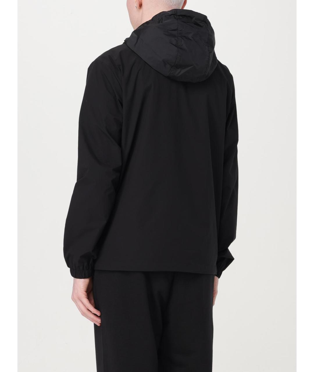 DUVETICA Черная полиэстеровая куртка, фото 2