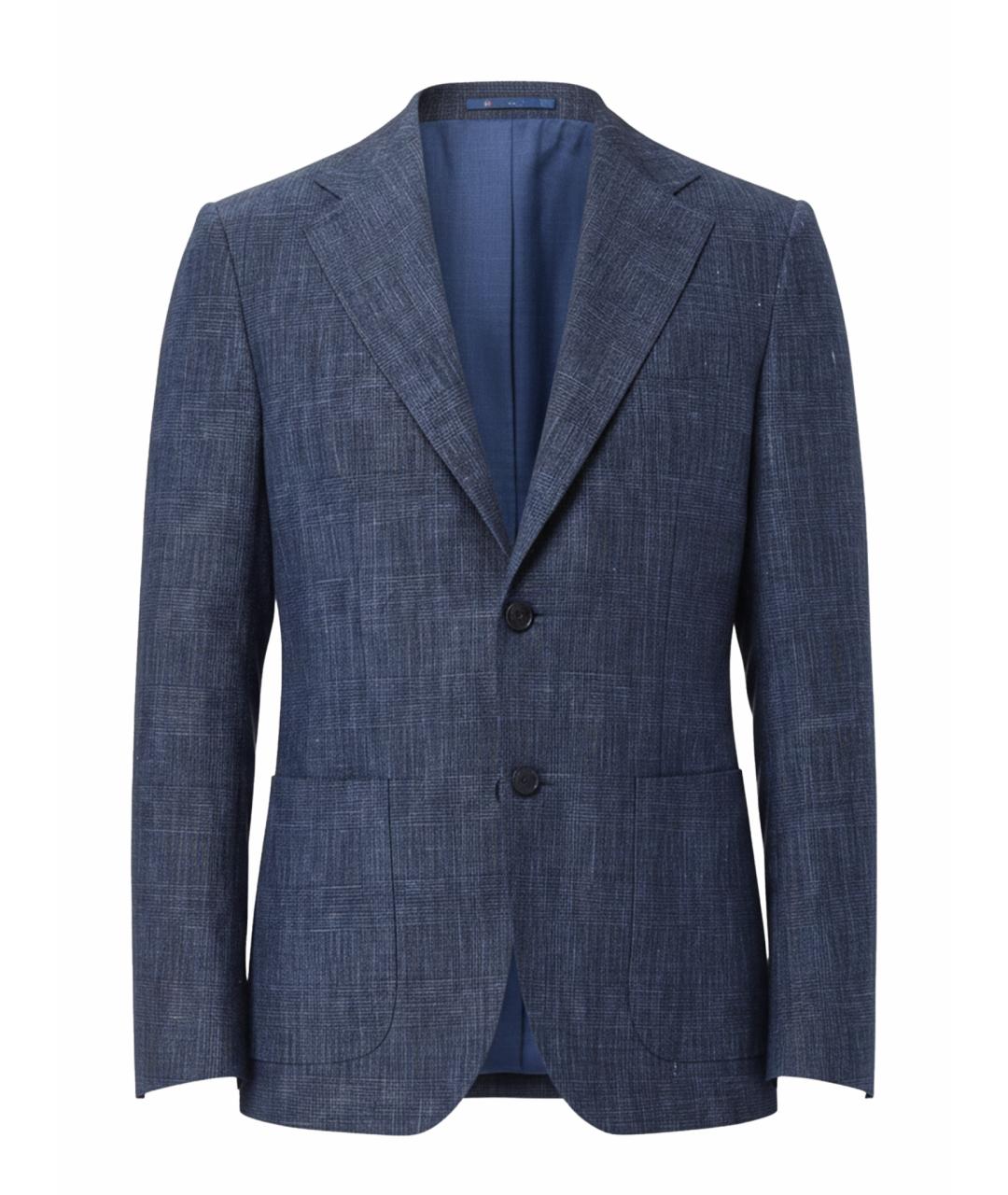 FAY Синий хлопковый пиджак, фото 1