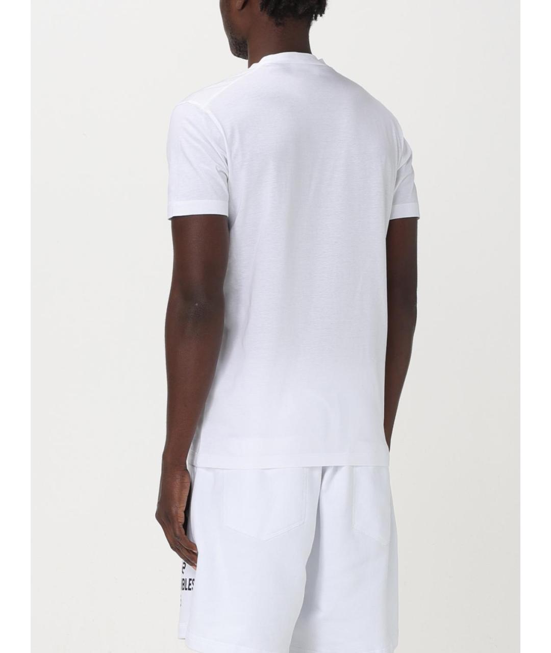 DSQUARED2 Белая хлопковая футболка, фото 3