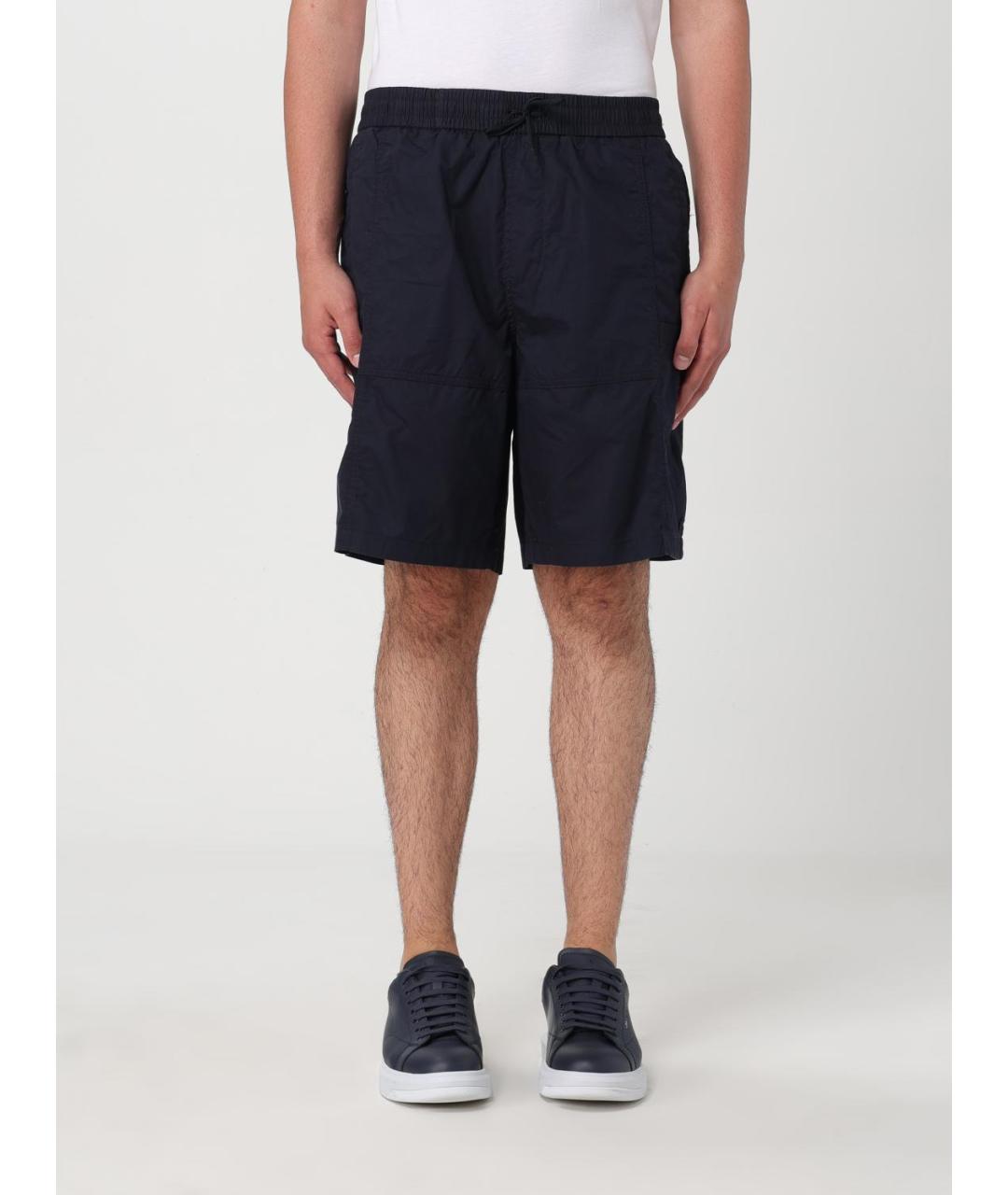 ARMANI EXCHANGE Синие полиэстеровые шорты, фото 2