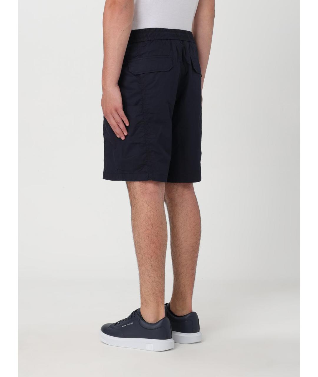 ARMANI EXCHANGE Синие полиэстеровые шорты, фото 3