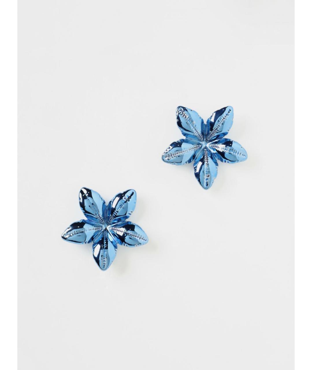 MARNI Голубые латунные серьги, фото 4