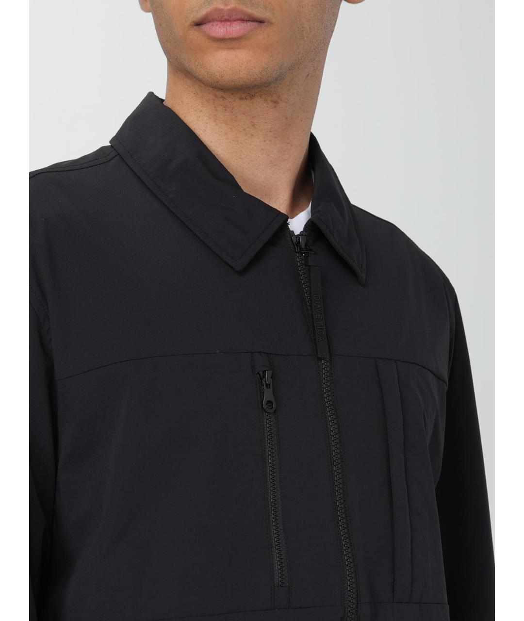 DUVETICA Черная хлопковая куртка, фото 4