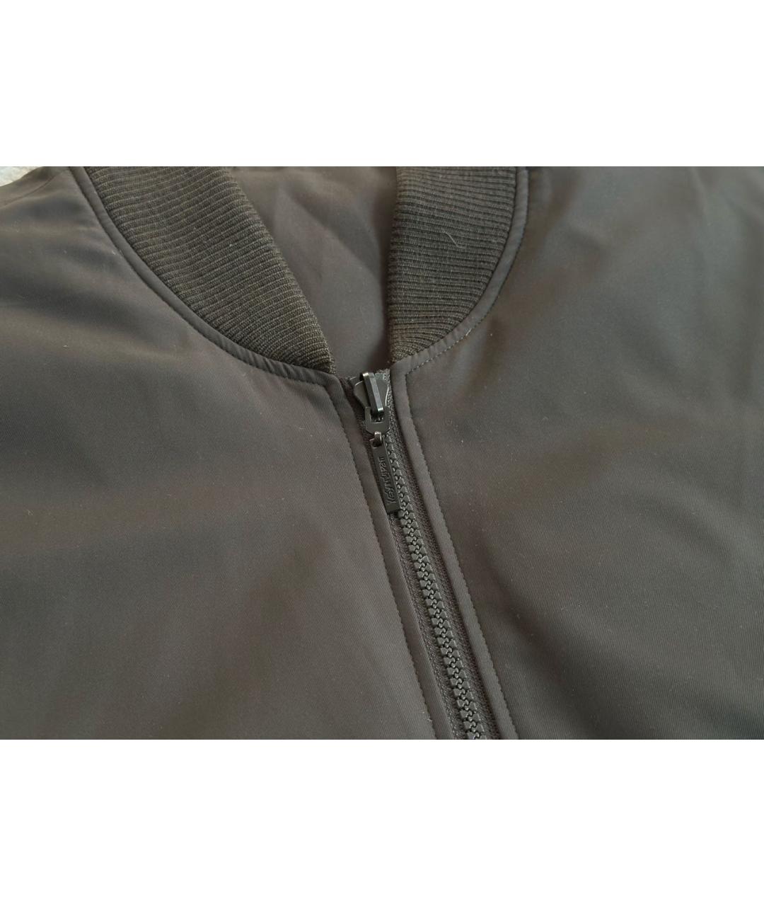 SAINT LAURENT Коричневый полиэстеровый жилет, фото 4