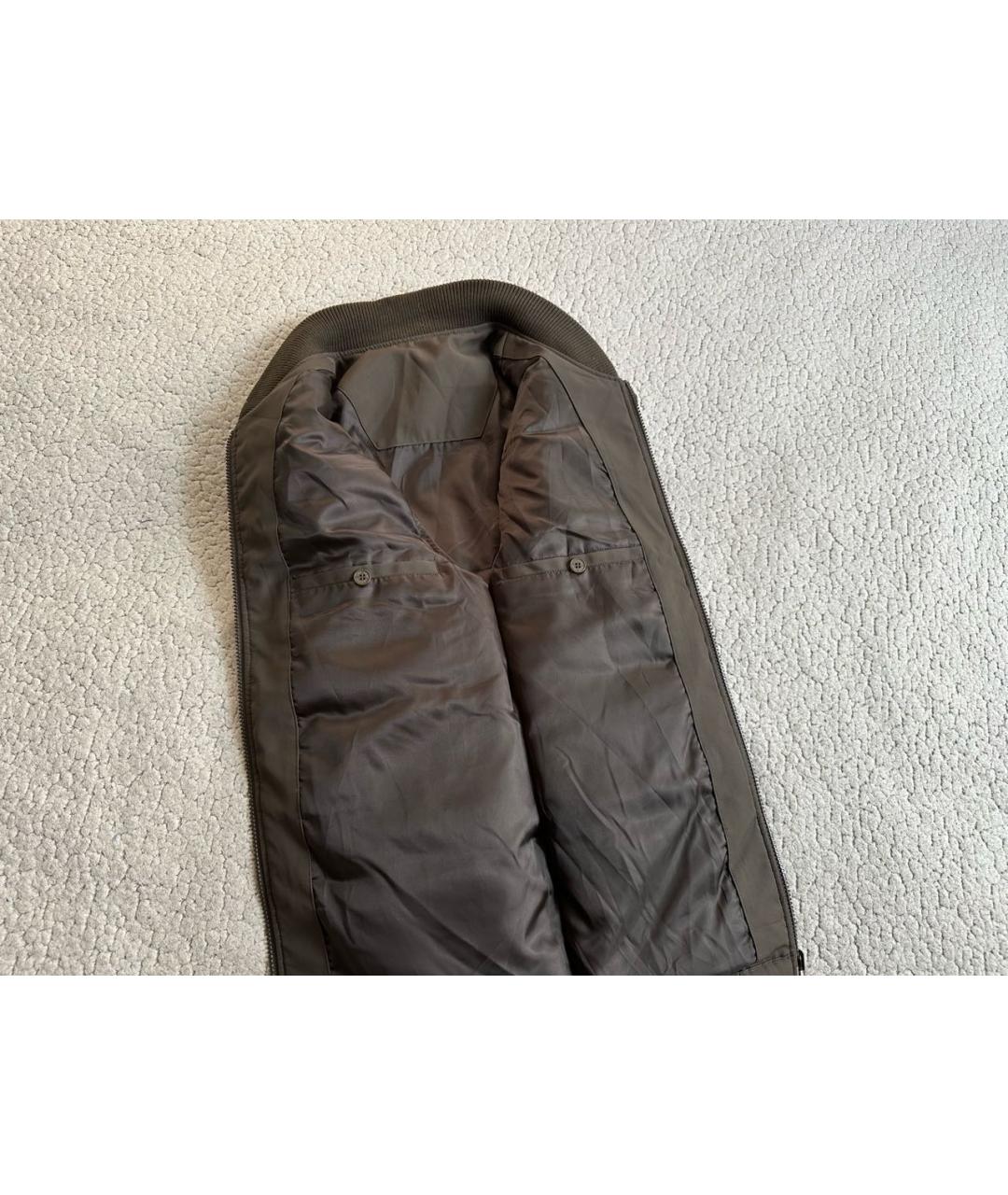 SAINT LAURENT Коричневый полиэстеровый жилет, фото 6