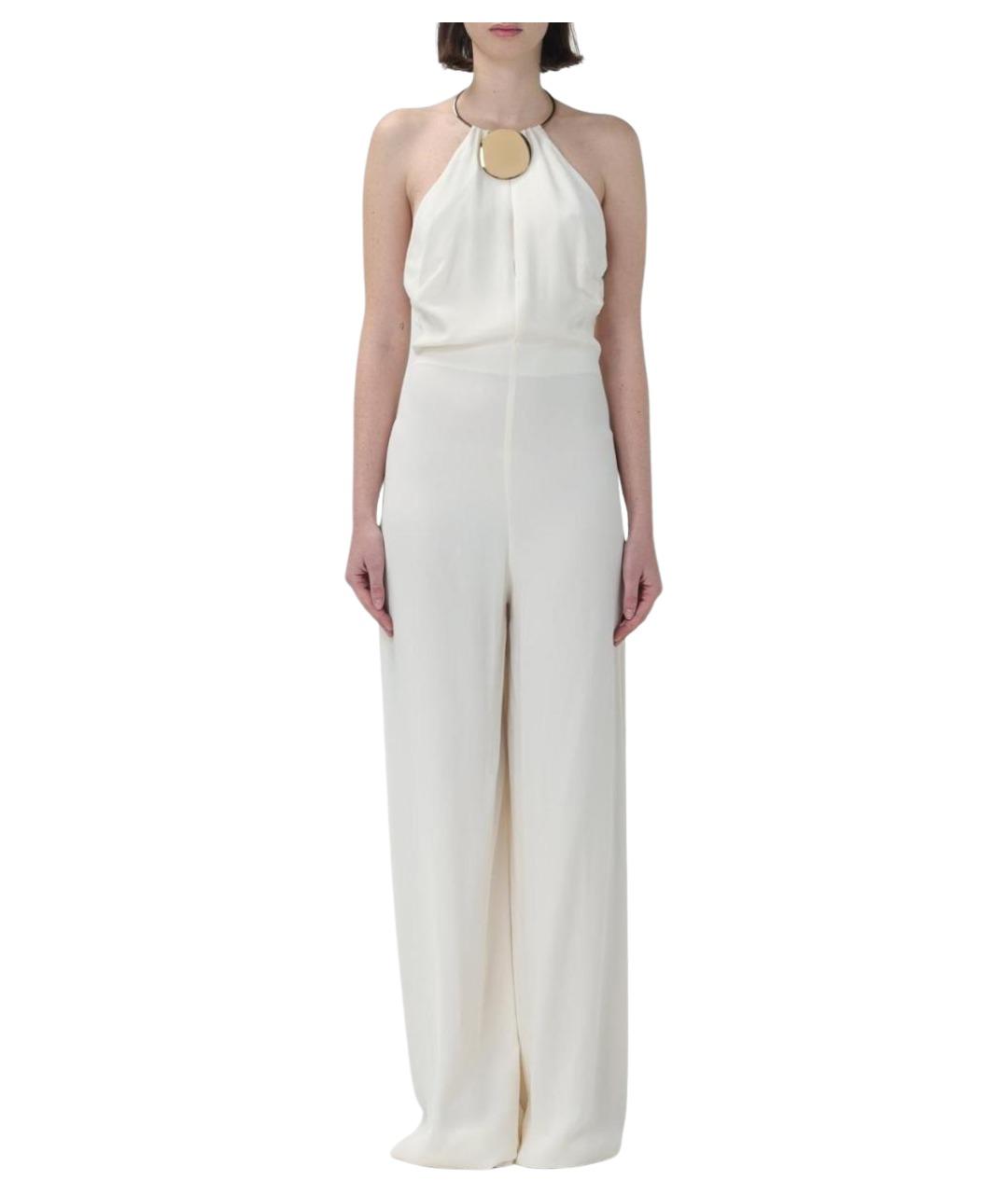 SIMONA CORSELLINI Белое полиэстеровое вечернее платье, фото 1