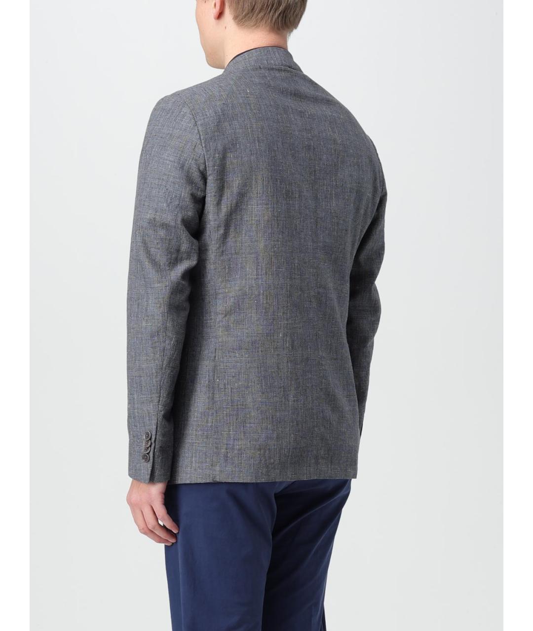 FAY Серый хлопковый пиджак, фото 2