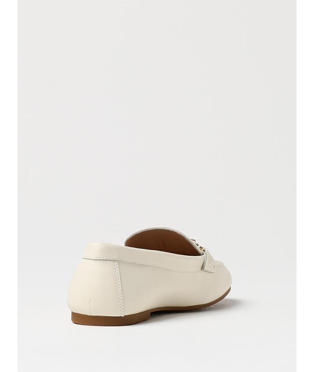 RALPH LAUREN Бежевые кожаные лоферы, фото 3