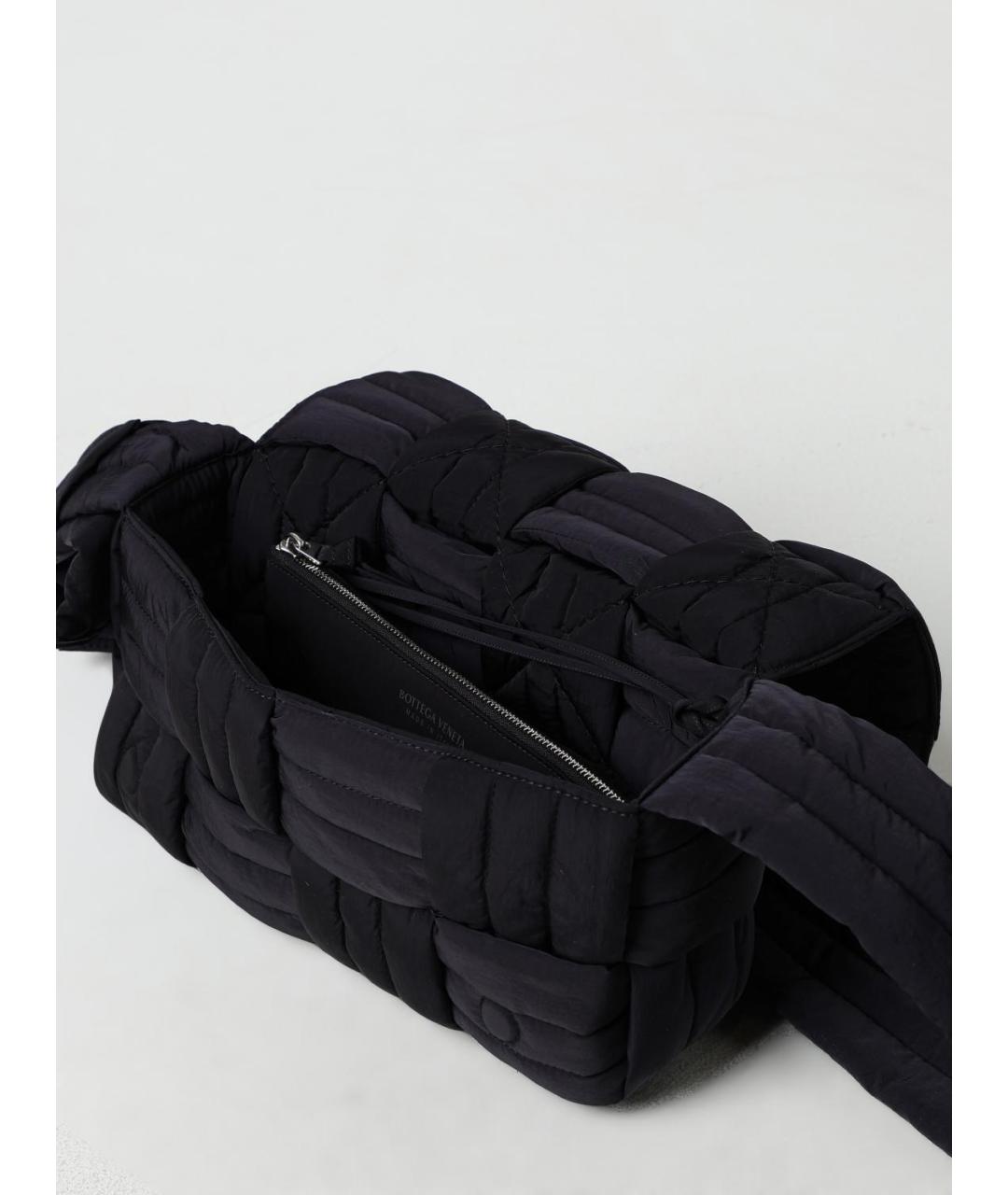 BOTTEGA VENETA Черная синтетическая сумка на плечо, фото 5