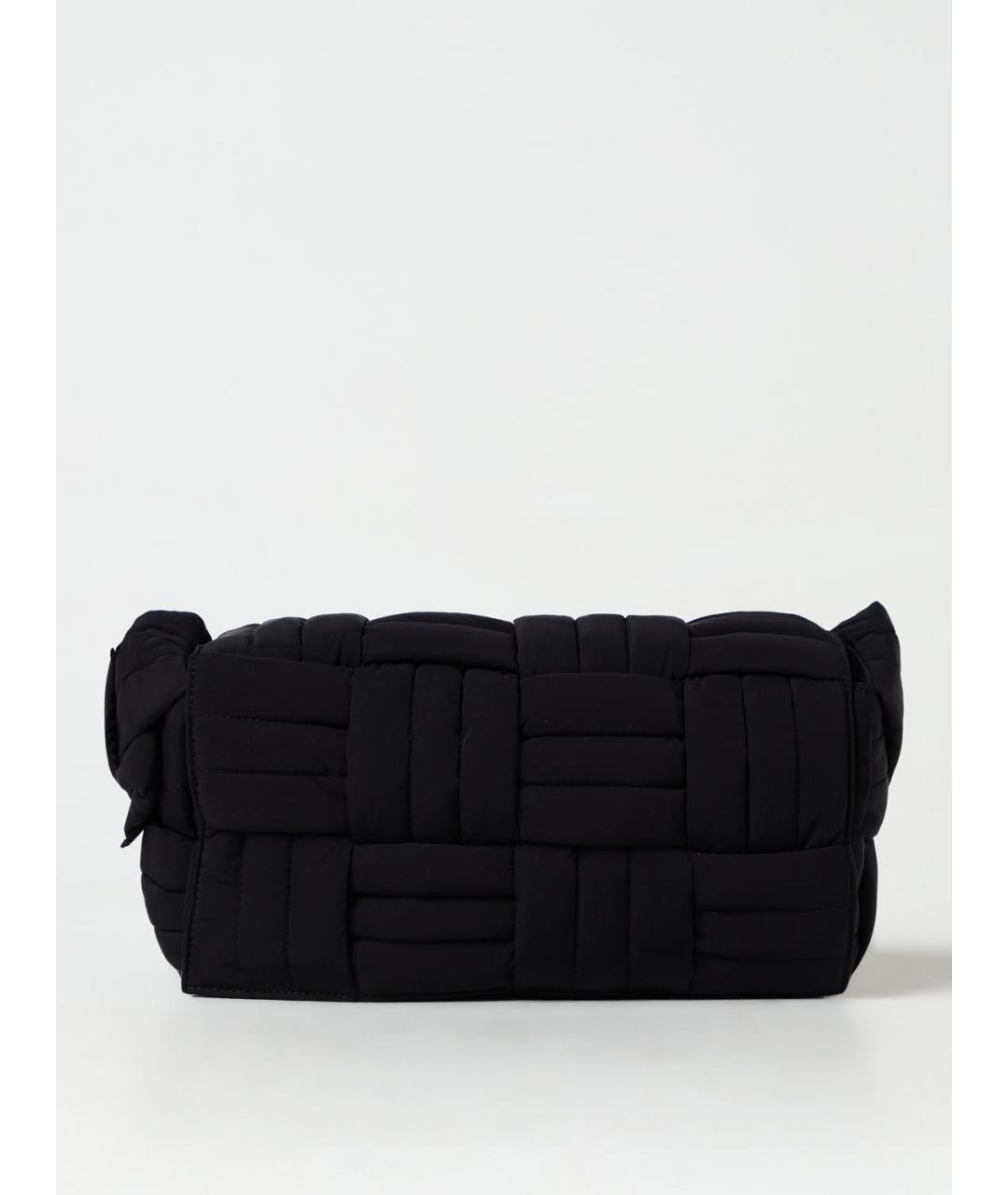 BOTTEGA VENETA Черная синтетическая сумка на плечо, фото 6