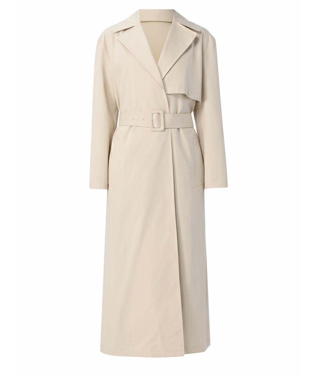 THEORY Бежевый хлопковый тренч/плащ, фото 1