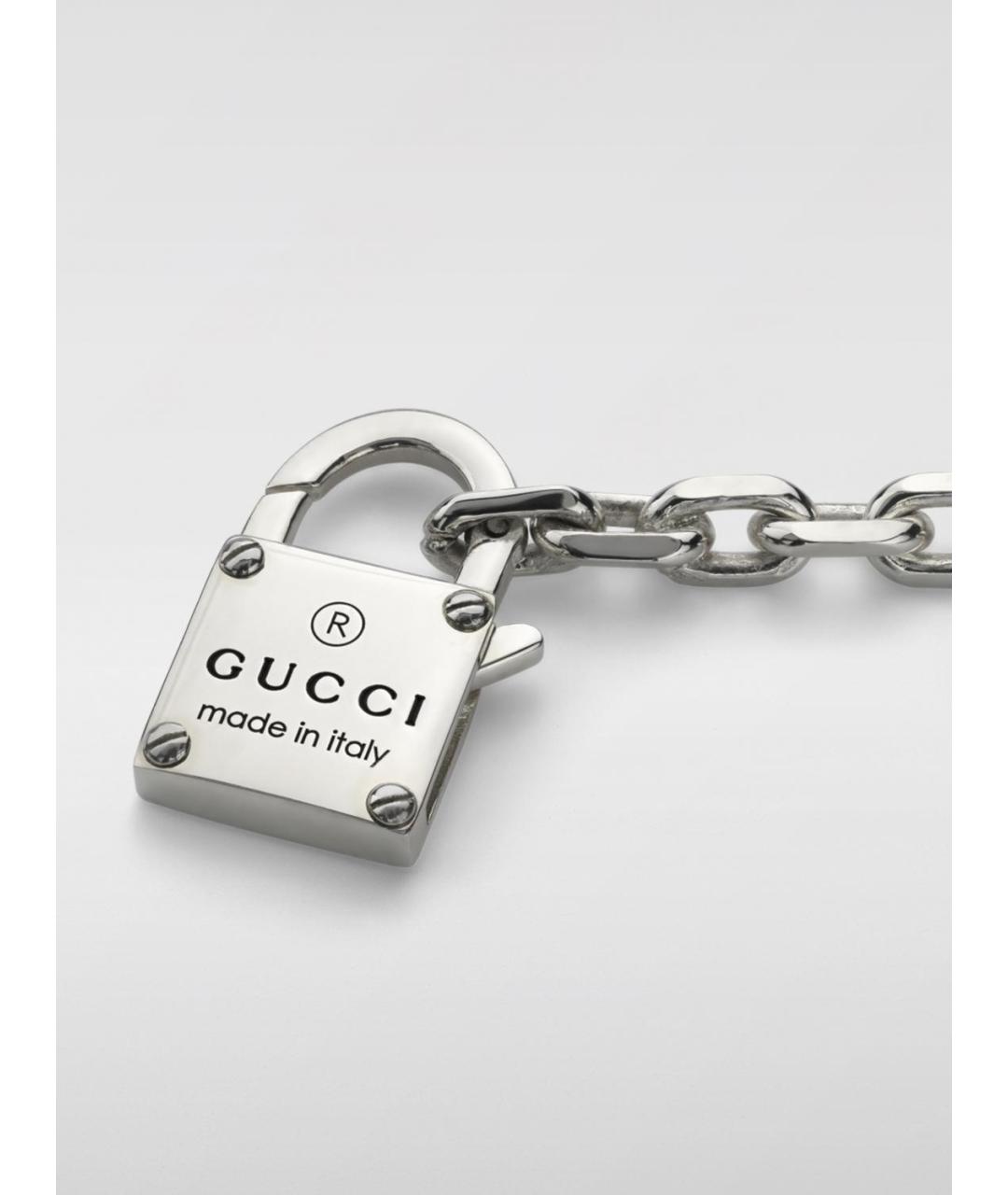 GUCCI Серебрянный металлический браслет, фото 2