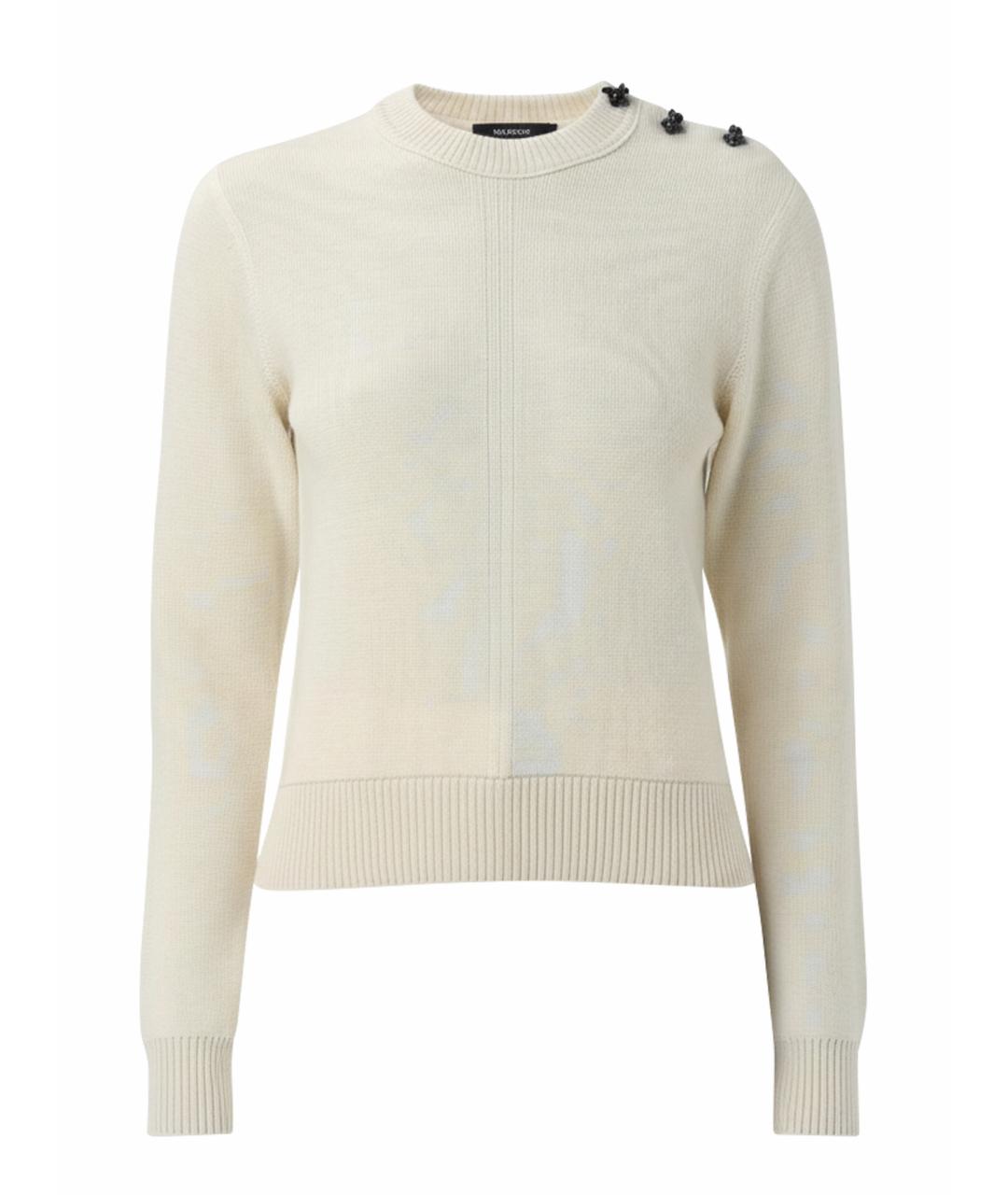 BOTTEGA VENETA Белый шерстяной джемпер / свитер, фото 1