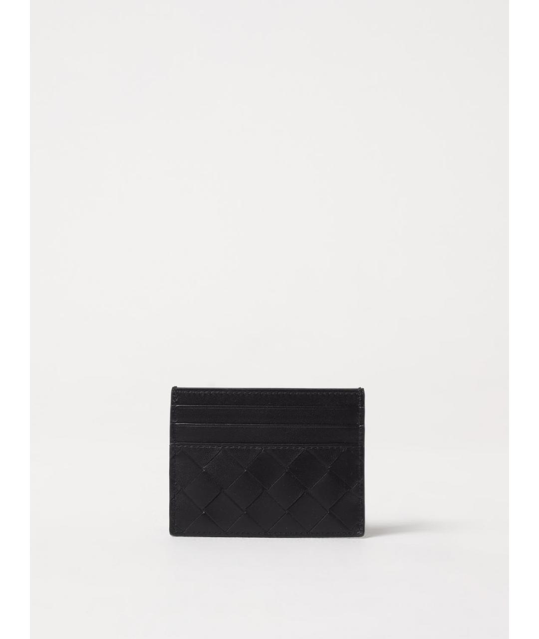 BOTTEGA VENETA Черный кожаный кошелек, фото 3