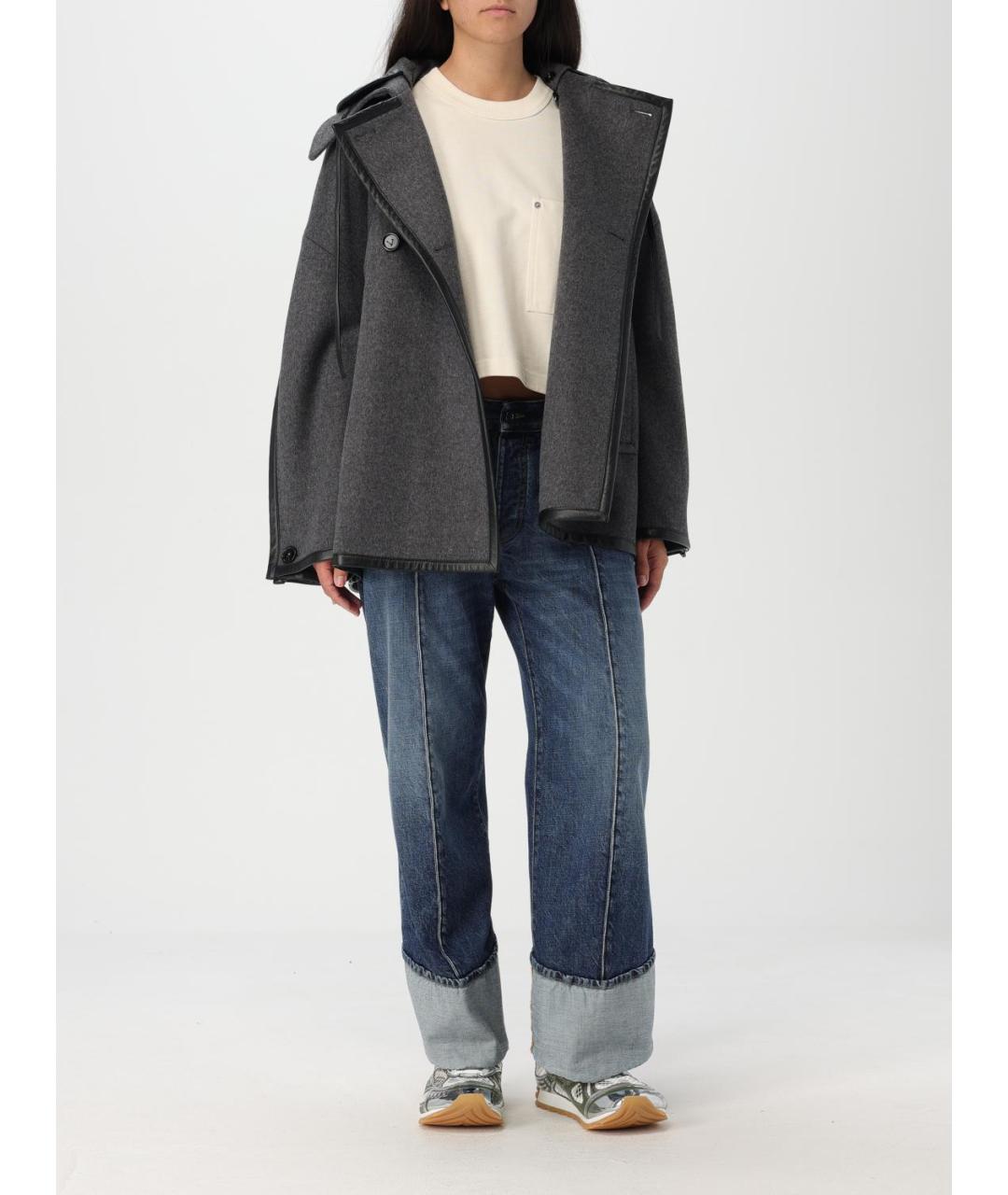 BOTTEGA VENETA Бежевая хлопковая футболка, фото 3