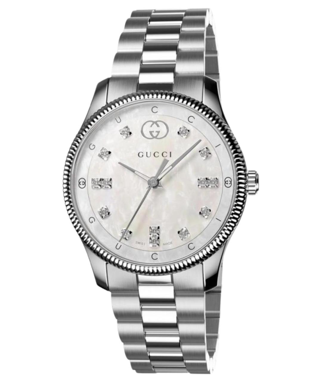 GUCCI Серебряные часы, фото 1