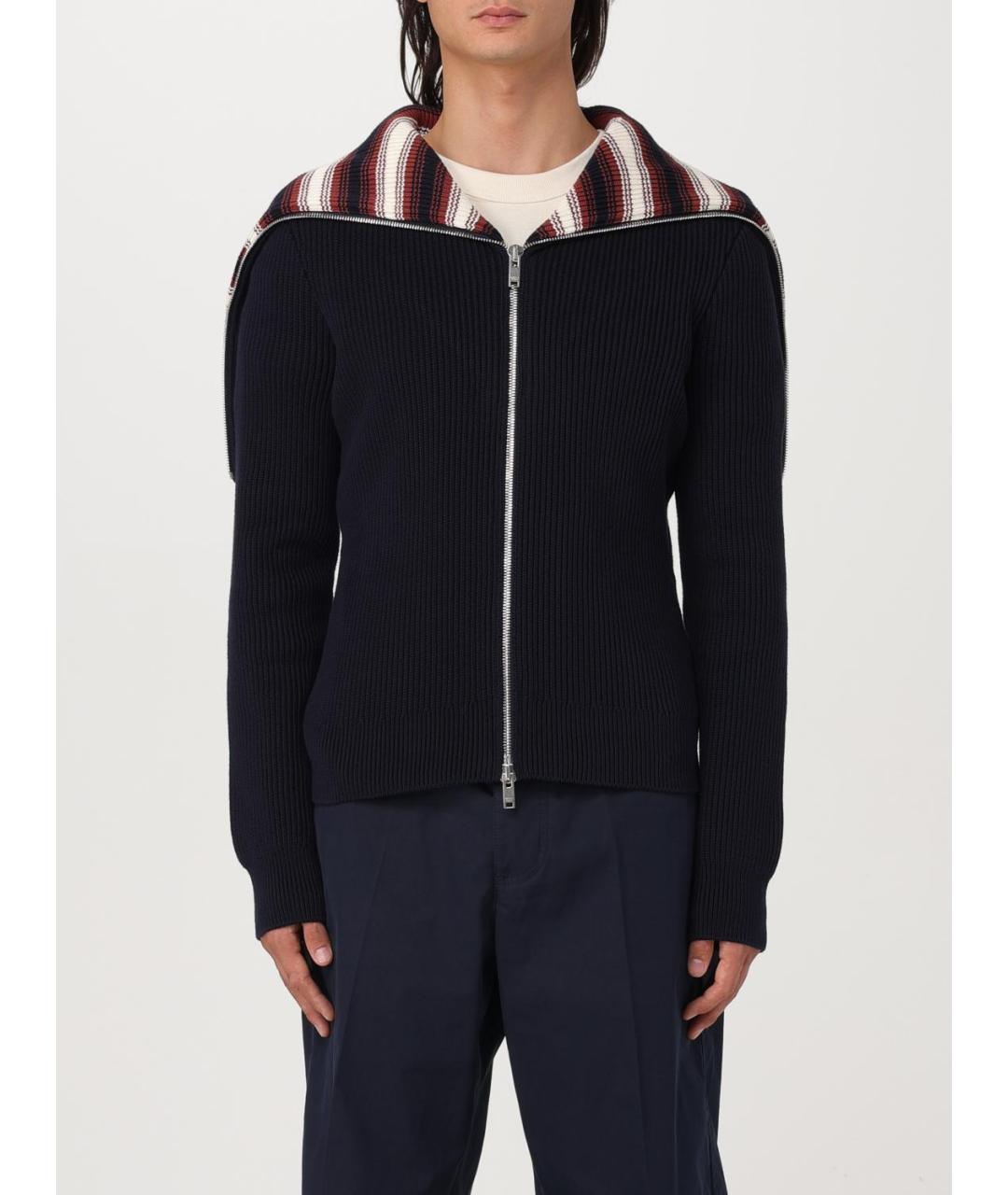 BOTTEGA VENETA Темно-синий хлопковый кардиган, фото 2