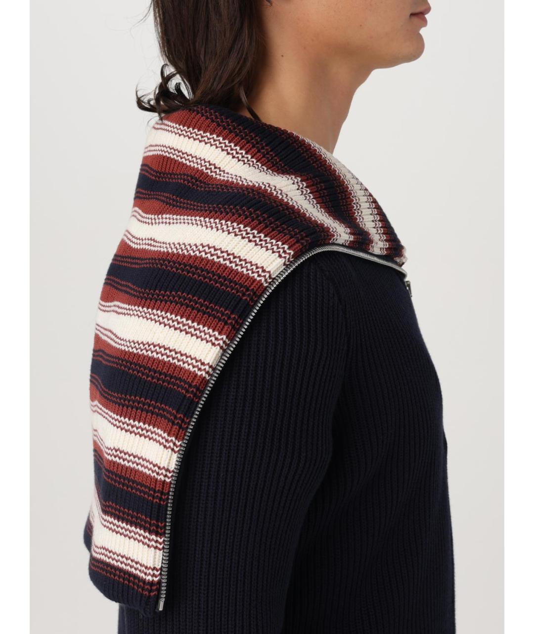 BOTTEGA VENETA Темно-синий хлопковый кардиган, фото 6