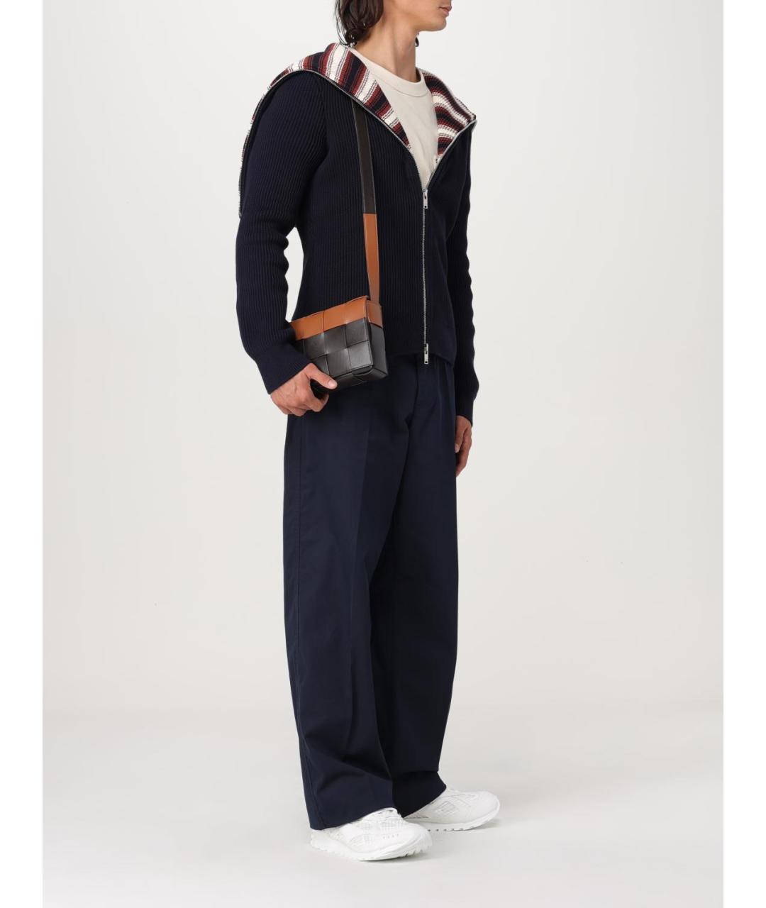 BOTTEGA VENETA Темно-синий хлопковый кардиган, фото 3