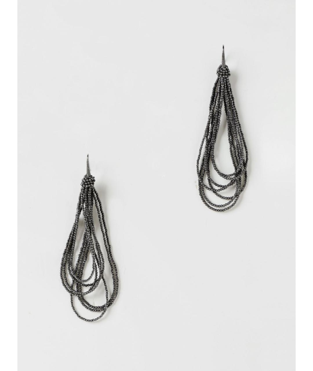 BRUNELLO CUCINELLI Мульти серебряные серьги, фото 4