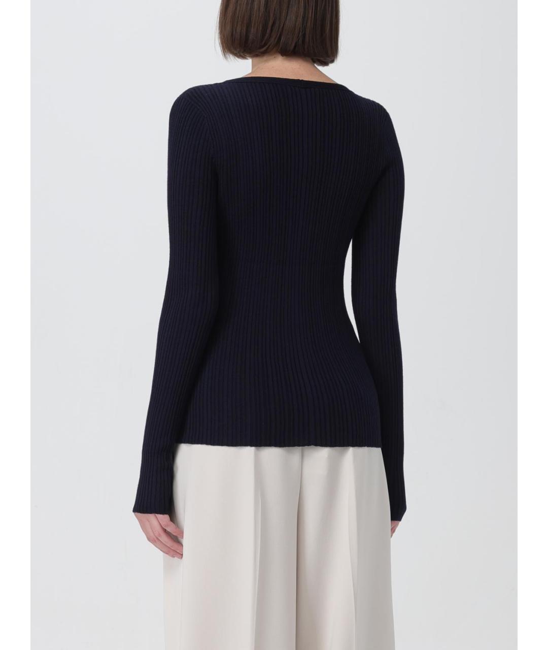THEORY Темно-синий вискозный джемпер / свитер, фото 3