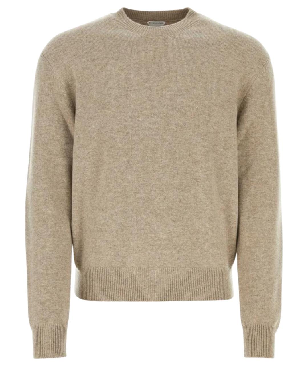 BOTTEGA VENETA Бежевый кашемировый джемпер / свитер, фото 1