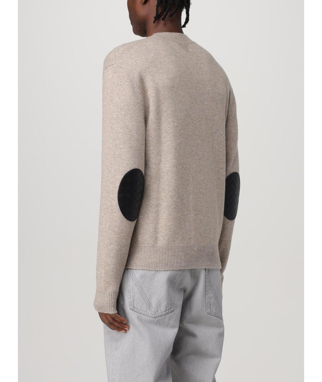 BOTTEGA VENETA Бежевый кашемировый джемпер / свитер, фото 4