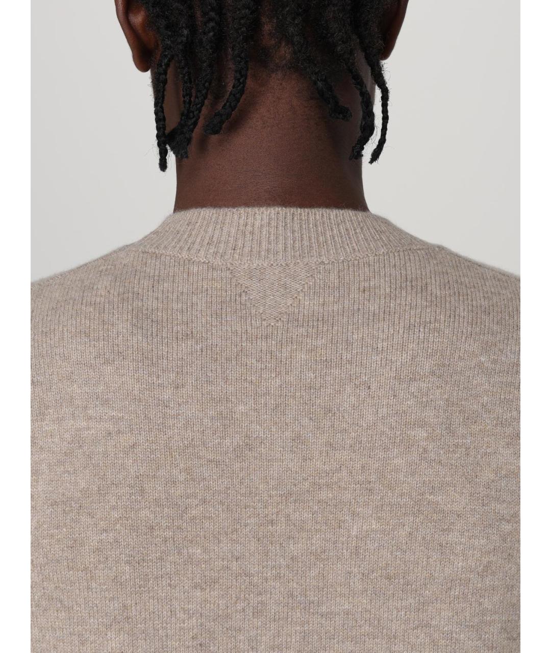 BOTTEGA VENETA Бежевый кашемировый джемпер / свитер, фото 6