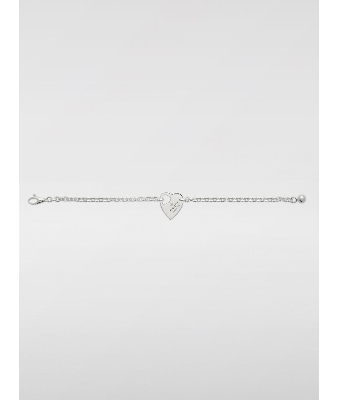GUCCI Серебрянный металлический браслет, фото 2
