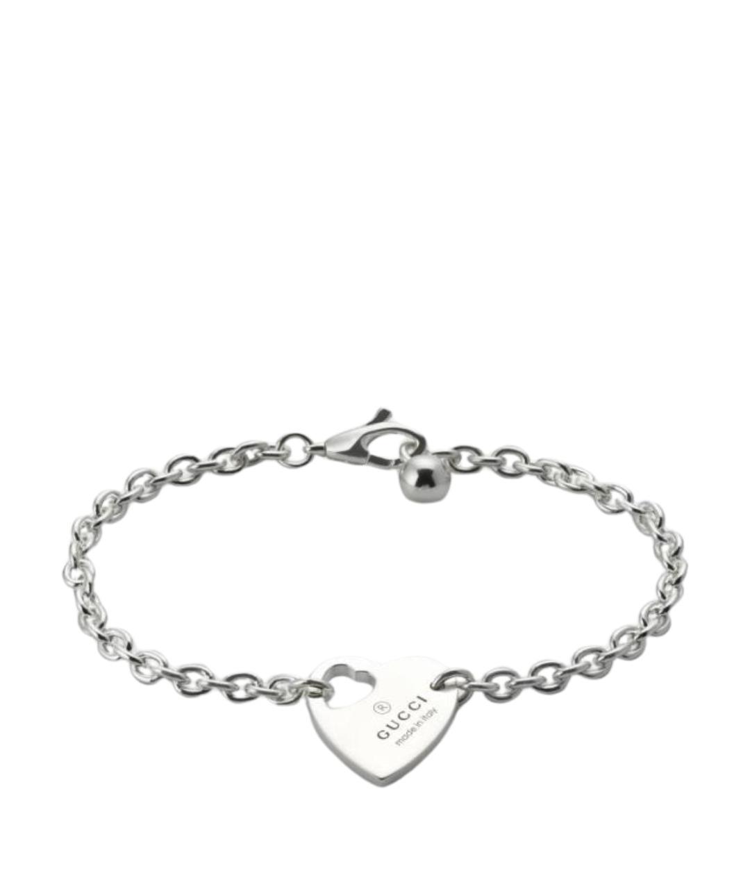 GUCCI Серебрянный металлический браслет, фото 1