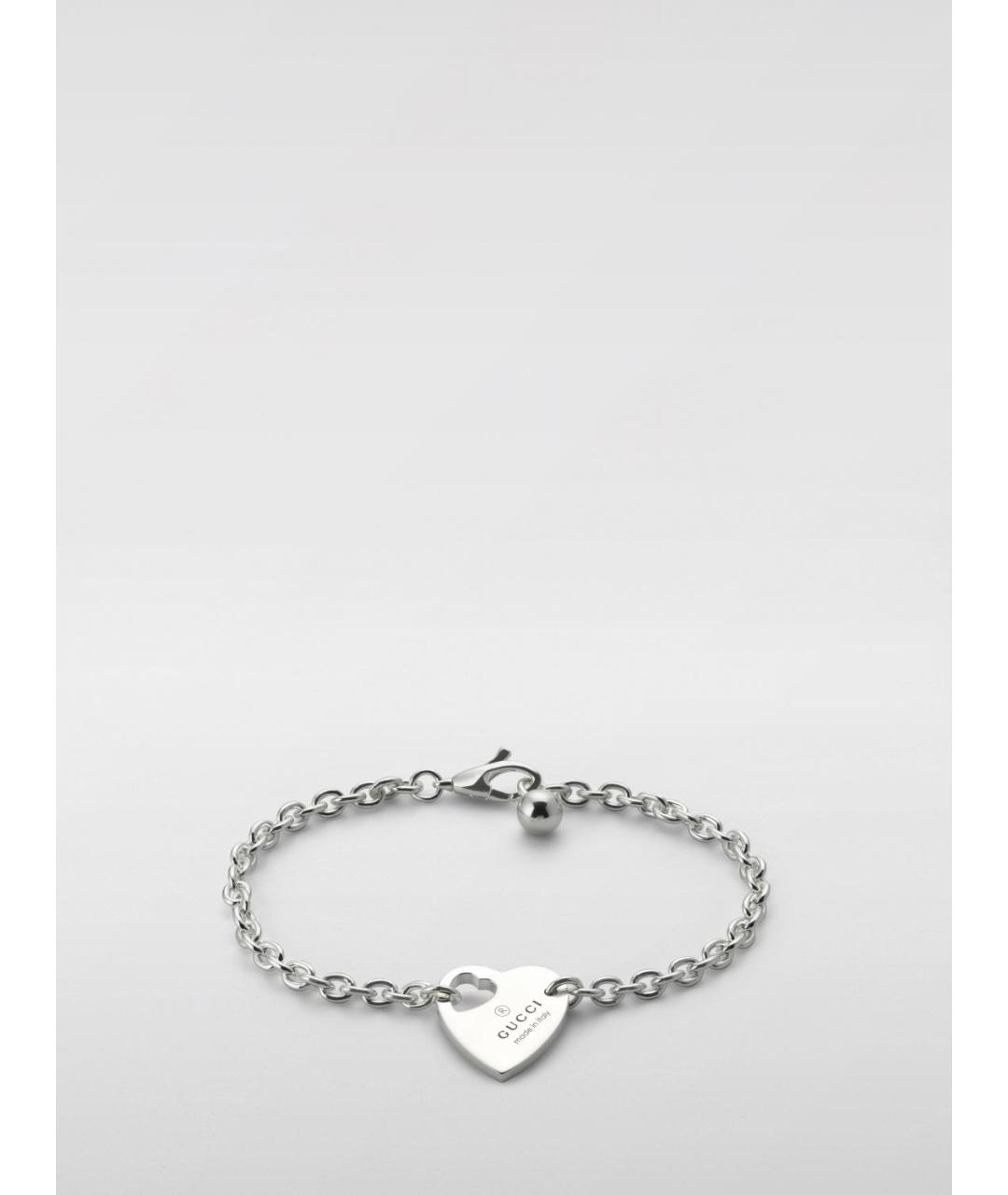 GUCCI Серебрянный металлический браслет, фото 3