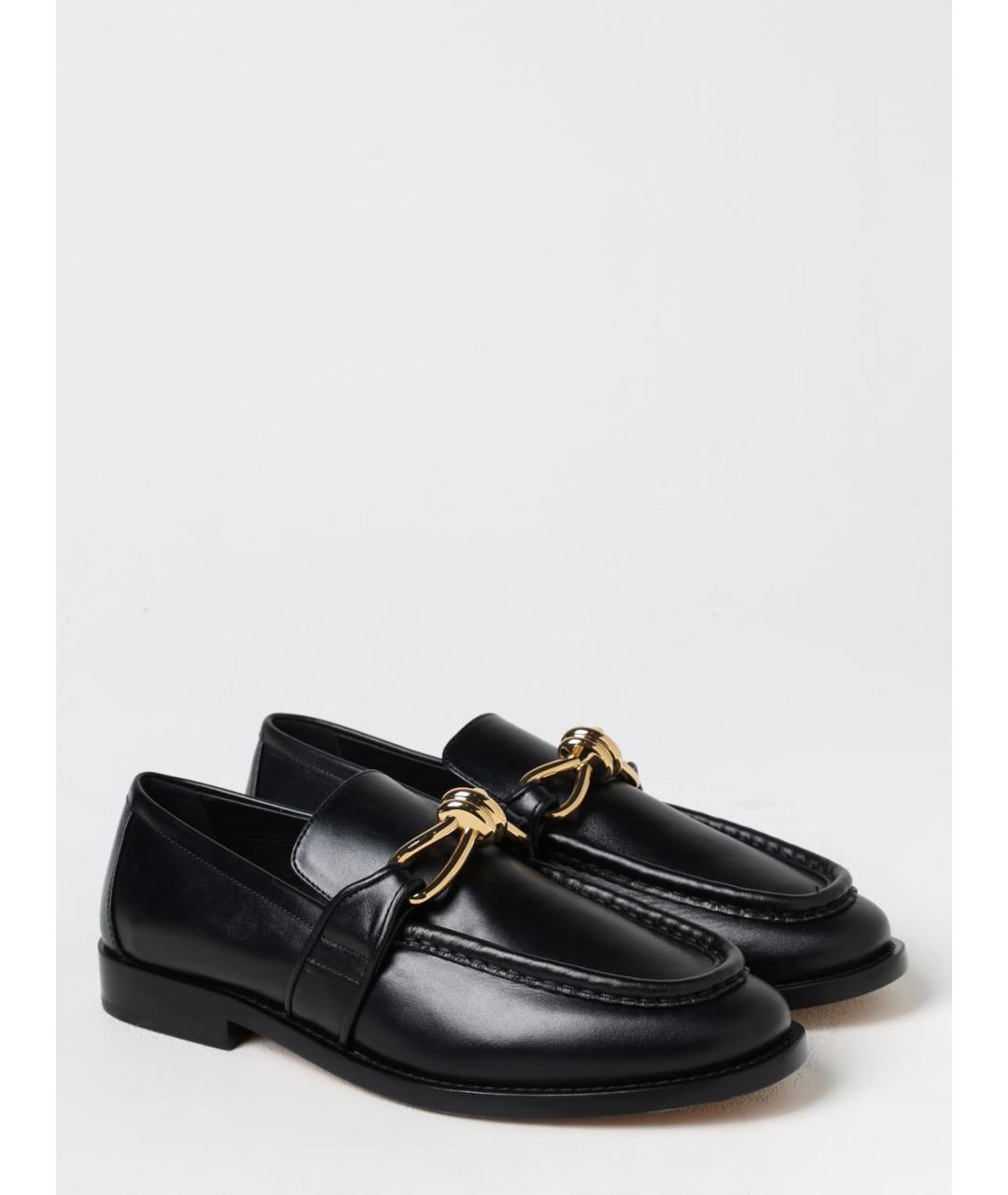 BOTTEGA VENETA Черные кожаные лоферы, фото 2