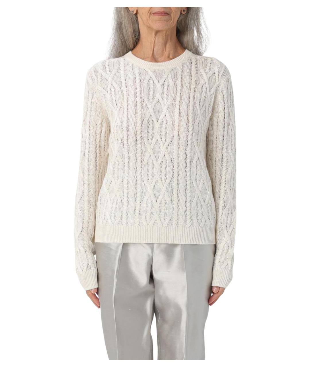 THEORY Бежевый льняной джемпер / свитер, фото 1