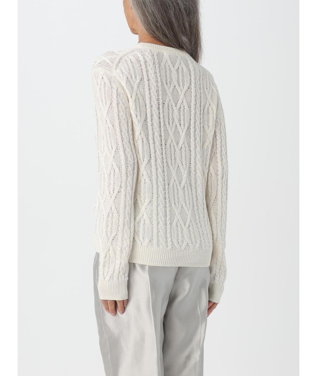 THEORY Бежевый льняной джемпер / свитер, фото 2