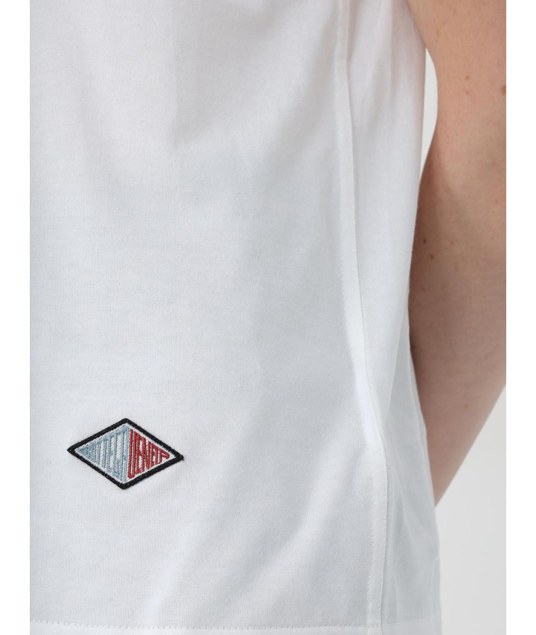 BOTTEGA VENETA Белая хлопковая футболка, фото 5
