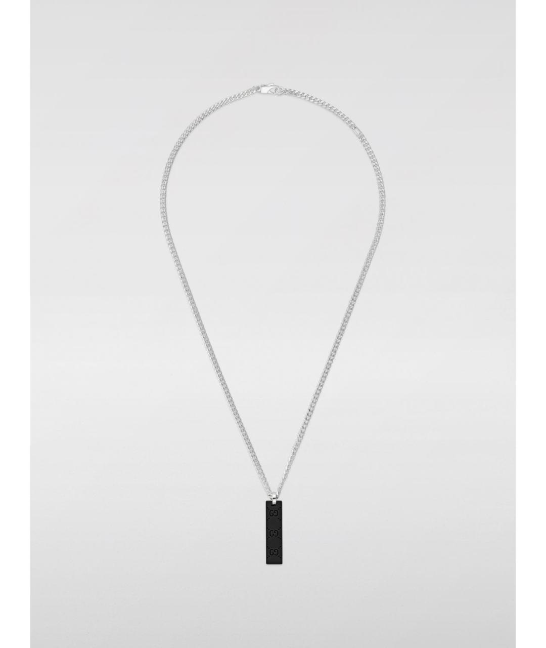 GUCCI Серебряная металлическая подвеска, фото 3