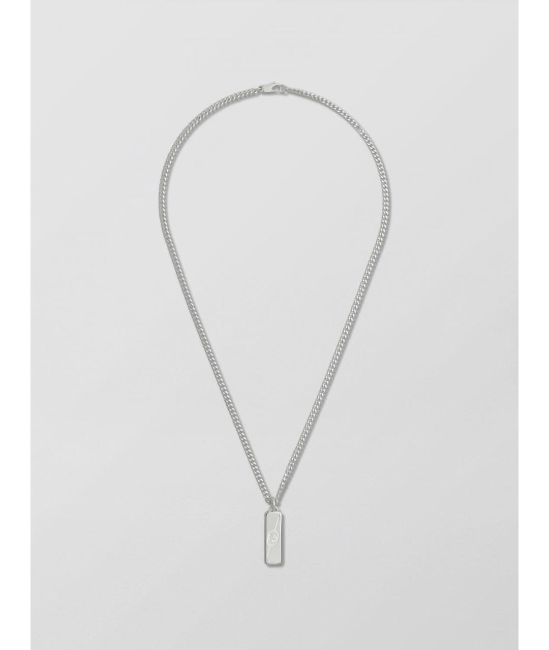 GUCCI Серебряная металлическая подвеска, фото 3